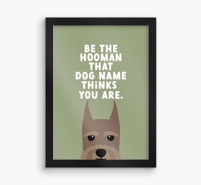 Be The Hooman: Personalised {breedFullName} Framed Print